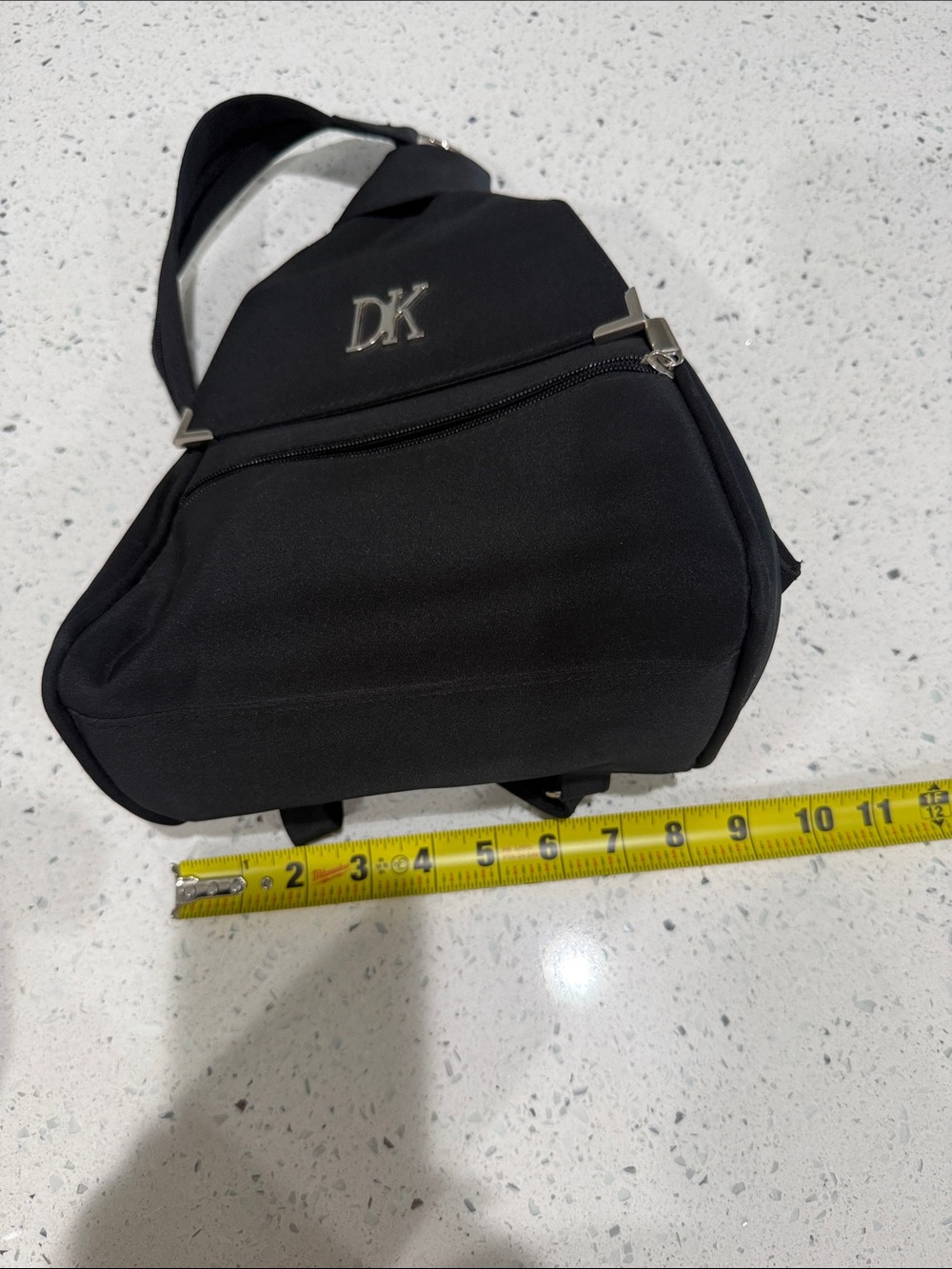 DKNY Donna Karan black nylon sling crossbody backpack bag - Picture 9 of 9